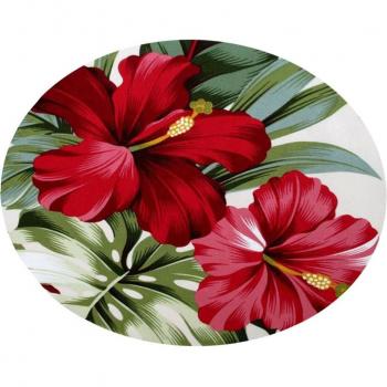 Tapis de bain rond avec rideau de douche Funky 55cm