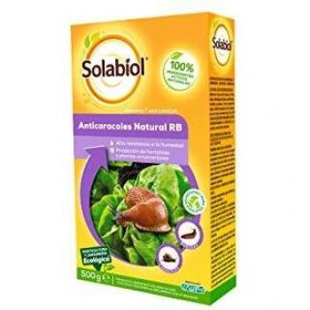 Solabiol Cebo Granular Anticaracoles y Babosas Natural Natria, Ferramol anti Limacos, 500 grs
