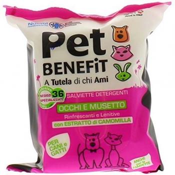 Toallitas para limpieza de ojos y hocicos PET BENEFIT 30UD
