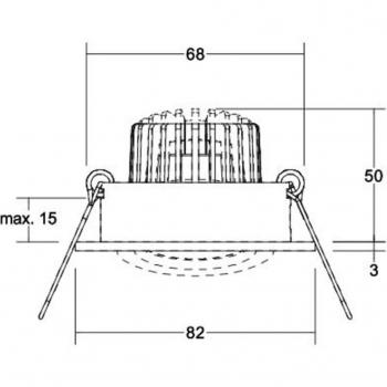 Aluminium Matt Recessed LED Spotlight