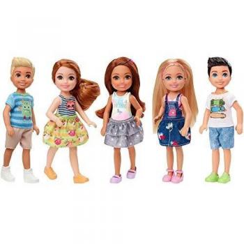 Ensemble de six assortiments de poupées Barbie Chelsea et Amis
