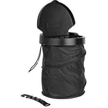 EUFAB Bidone della spazzatura 4 l pieghevole 17526 Nero