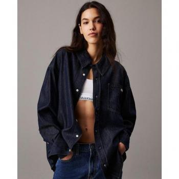 CALVIN KLEIN JEANS Oversized Hemd mit Brusttasche