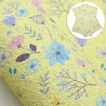 David's 20*33cm Faux Synthetic Leather Fabric with Christmas Fruit Design