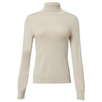 COMMA Strickpullover für Damen, Rollkragen, Größe 42, Beige