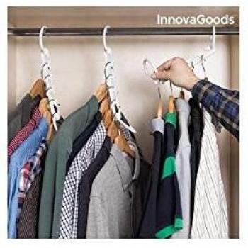 Kleiderbügel Ordnungssystem für 40 Kleidungsstücke und Plusrobe von Innovagoods (24 Teile)