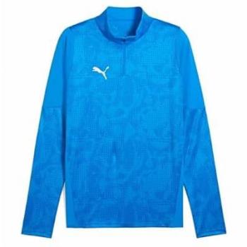 Herren Pullover Puma TeamCup – Training 1/4 Zip, Blau, L