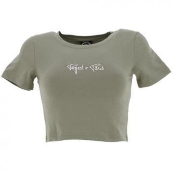 Maniche Corte X Parigi Top Essenziale olive XS