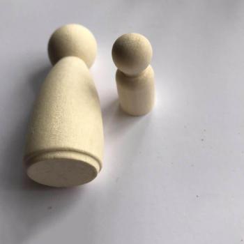 Muñecas de Madera sin Acabado para Decoración