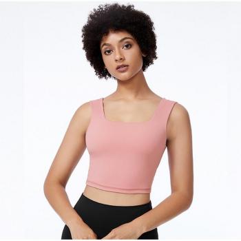 Wide Strap Slim Fit Yoga Sports Bra