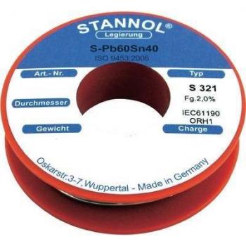 S321 2,0 % 1,0 mm 250 g – Hochwertiger Draht mit PB60SN40-Farbe