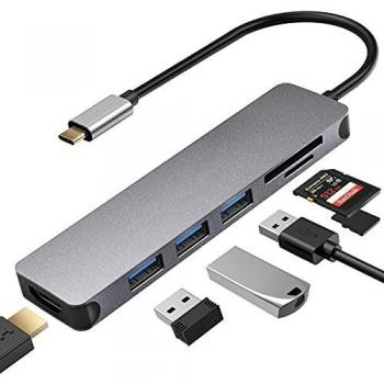 Portable USB C Multiport Hub for MacBook Pro