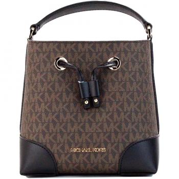 Michael Kors Small Bucket Drawstring Crossbody Bag Brown Female One Size