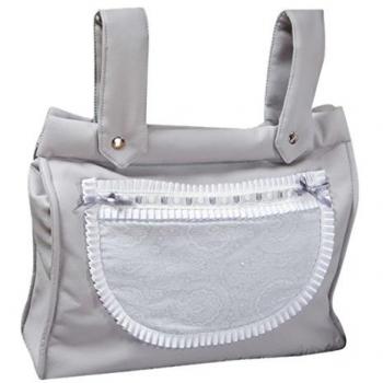Bolso panera Babyline Bombón gris