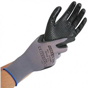 Ergo Flex Noppen Feinstrick-Handschuhe L/9 grau