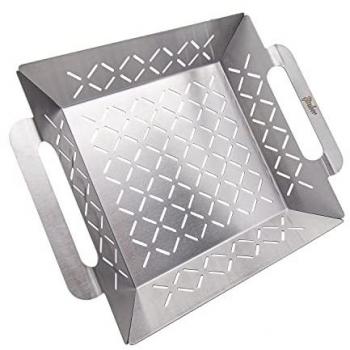 Steuber Premium Line Edelstahl-Grillkorb, Ersatz für Aluminium-Schalen