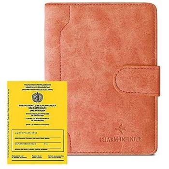 Schutzhülle für Reisepass und Impfpass, orange