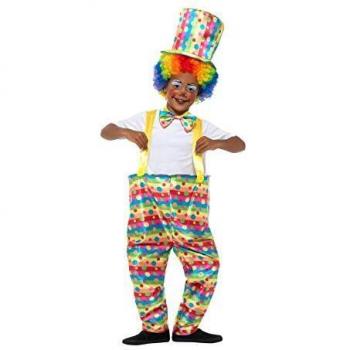 Disfraz de Payaso para niños, Smiffys, Multicolor, 10-12 años