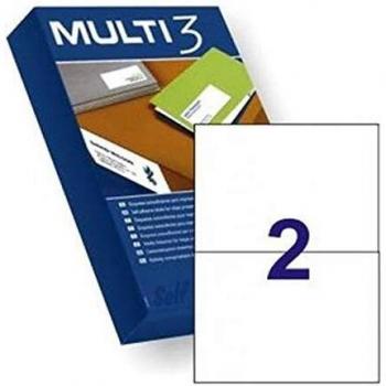 Permanent Apli Multi3 White Labels, 210x148mm, 500 Sheets (A4)