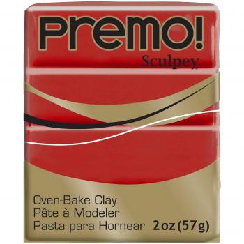Sculpey Premo™ Polymer Oven-Bake Clay Cayenne Red Non Toxic 2 oz. bar Great for Crafting