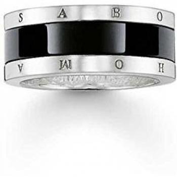 Thomas Sabo Herrenring „Anniversary“ – 925 Sterling Silber, dezenter Stil, Ringweite 54