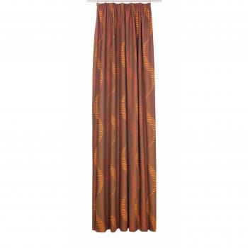 Lupara Blickdichter Vorhang mit Kräuselband in Braun/Orange/Weiß/Rot, 150 cm Höhe (1 Stück)