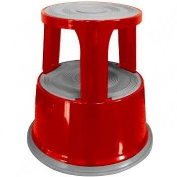 Q-Connect Metal Step Stool (Red) Single KF04843