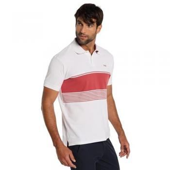 Lois Jeans Polo Blanc à Rayures