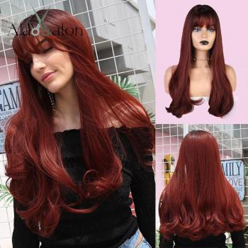 Peluca de Cosplay ALAN EATON con Flequillo