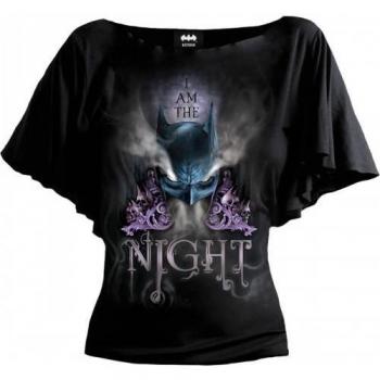 Spiral Direct I Am The Night Batwing Sleeve Top