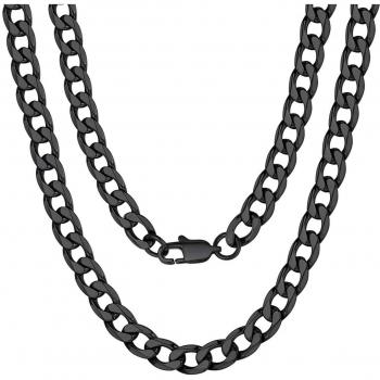 ChainsPro Collier Chaîne Maille Gourmette 13MM en Acier Inoxydable 76cm