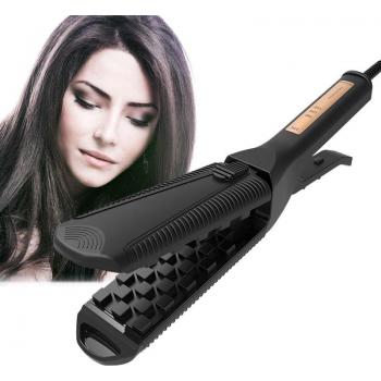 Plancha de Cerámica para Cabello Rizado y Esponjoso