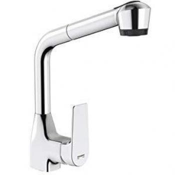 Koral Chrome Kitchen Faucet with Pull-Out Sprayer