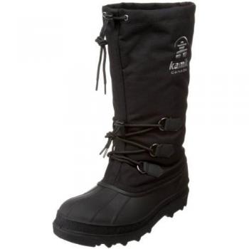 Kamik Herren CANUCK Schneestiefel, Schwarz (Größe 44)