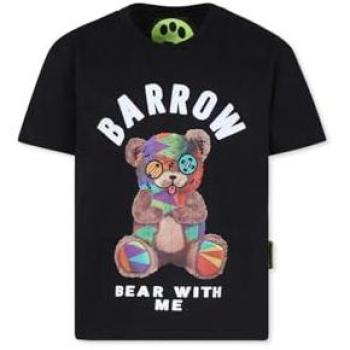 T-Shirt Barrow Kids Nera in Cotone con Stampa