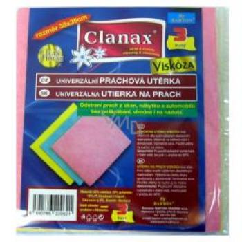 Clanax univerzální utěrka viskóza 35 x 38 cm / 3 ks