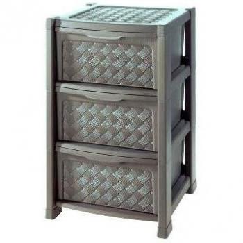 Cassettiera salvaspazio Tontarelli 8025646908 ARIANNA 3C Grigio talpa