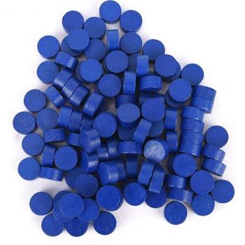 100 pcs Diameter 10*5MM Colorful Wooden Pawn Pieces for Games