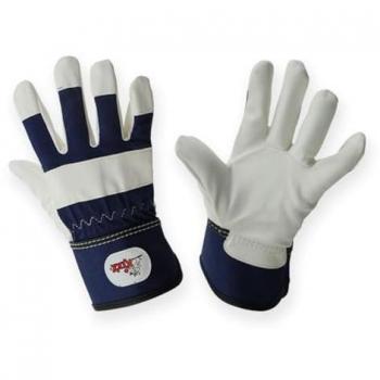 Blau-weiße Kölle Kids-Handschuhe – Größe 6 – für Garten & Basteln