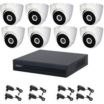 Conjunto de Videovigilancia 8 Cámaras 5 Mpx Dahua DVR 8 Canales