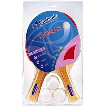 Thunder Ping Pong/Tennis Tavolo Kit (Racchetten: 2, Palline: 3, Livello Stella: 1)