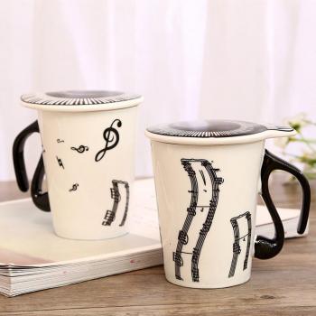 Creative Ceramic Coffee Mug with Lid