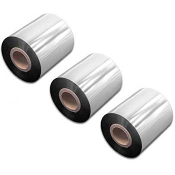 3x Black Wax Resin Thermal Ribbon for Zebra Xi-Series, Z4M, Z6M+, Z6M, Z4M+ Label Printers, 70 mm x 300 m