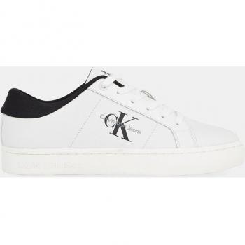 Calvin Klein Women's White Leather Trainers, Size 7 UK