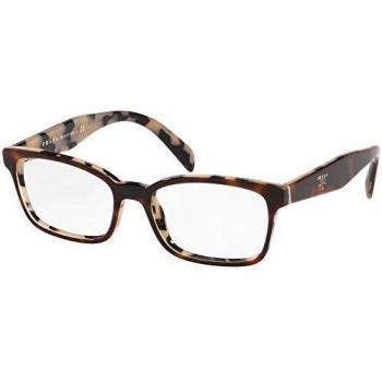 Prada Damen-Brille PR 18TV TH81O1 – Rechteckig, Gläser vorhanden, Rahmenweite 51 mm