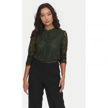 ONLY Bluse New Karo 15276400 Oliv Größe L