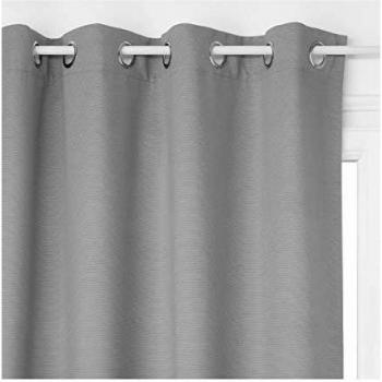M2G Decor Rideau Occultant Dégradé 140x260 cm (Gris)