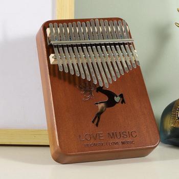 Draagbare Mbira 17 Toetsen Transparante Kalimba
