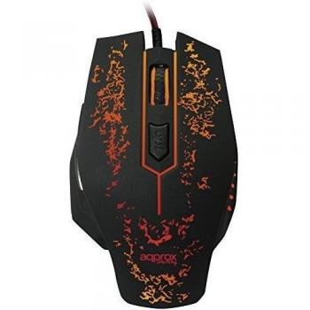 MOUSE GAMING APPROX NEGRO Y ROJO
