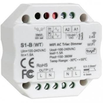 Variateur Intelligent LED WiFi Triac RF Blanc